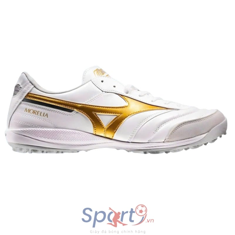 Mizuno Morelia Sala Elite TF - Trắng/Vàng Gold - Q1GB261250