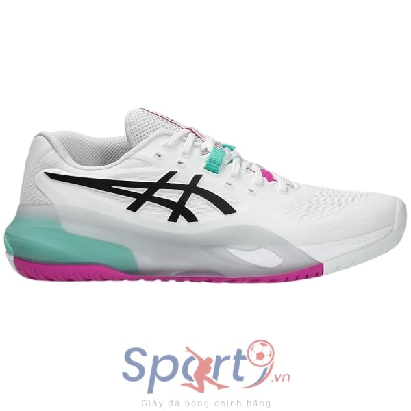 Giày pickleball Asics Gel Resolution X - 1041A487-103 - Trắng/Hồng/Xanh