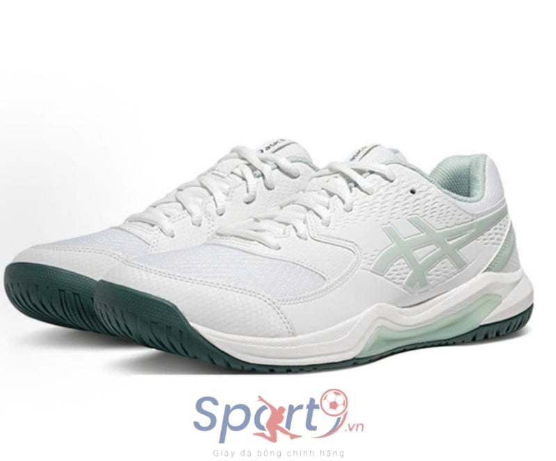 Giày Pickleball Asics Gel Dedicate 8 1041A408-107 - White/Green