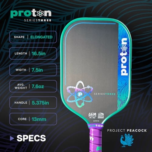 Vợt Pickleball Proton Project Peacock Elongated