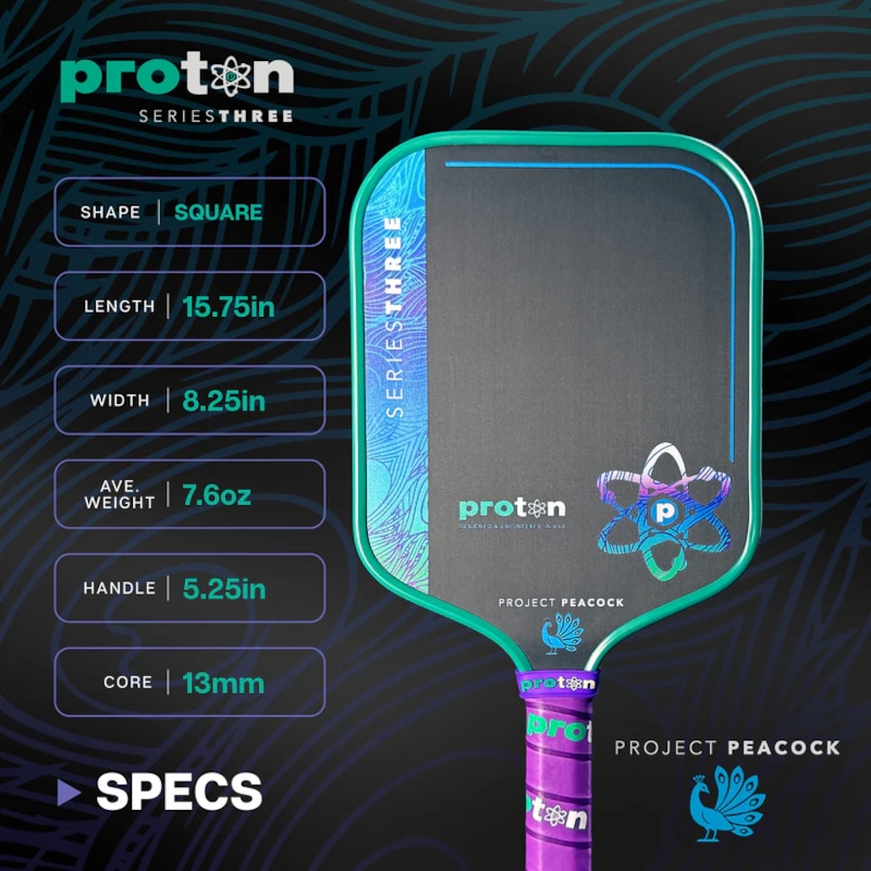 Vợt Pickleball Proton Peacock Wide Body