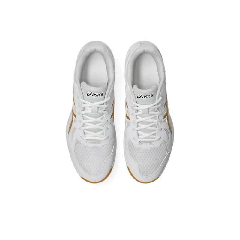 Giày Pickleball Asics Upcourt 6 - 1071A104-106 - Trắng Vàng
