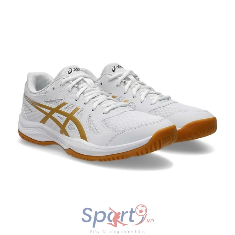 Giày Pickleball Asics Upcourt 6 - 1071A104-106 - Trắng Vàng