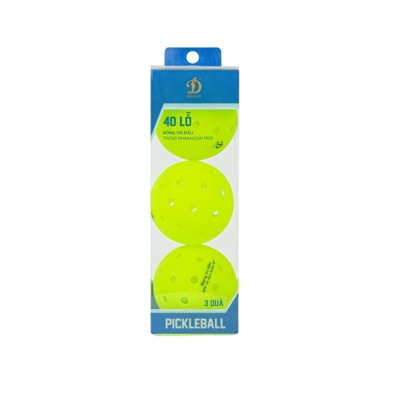 Hộp 3 bóng pickleball Động Lực D25 - Đạt chuẩn USAPA