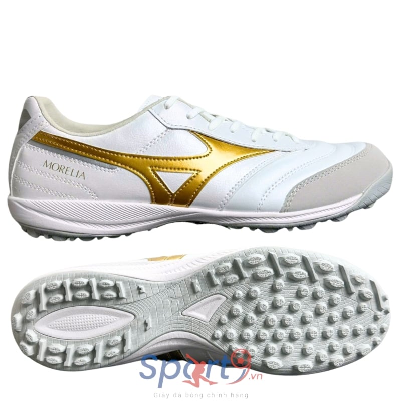 Mizuno Morelia Sala Pro TF - Trắng/Vàng Gold - Q1GB261350