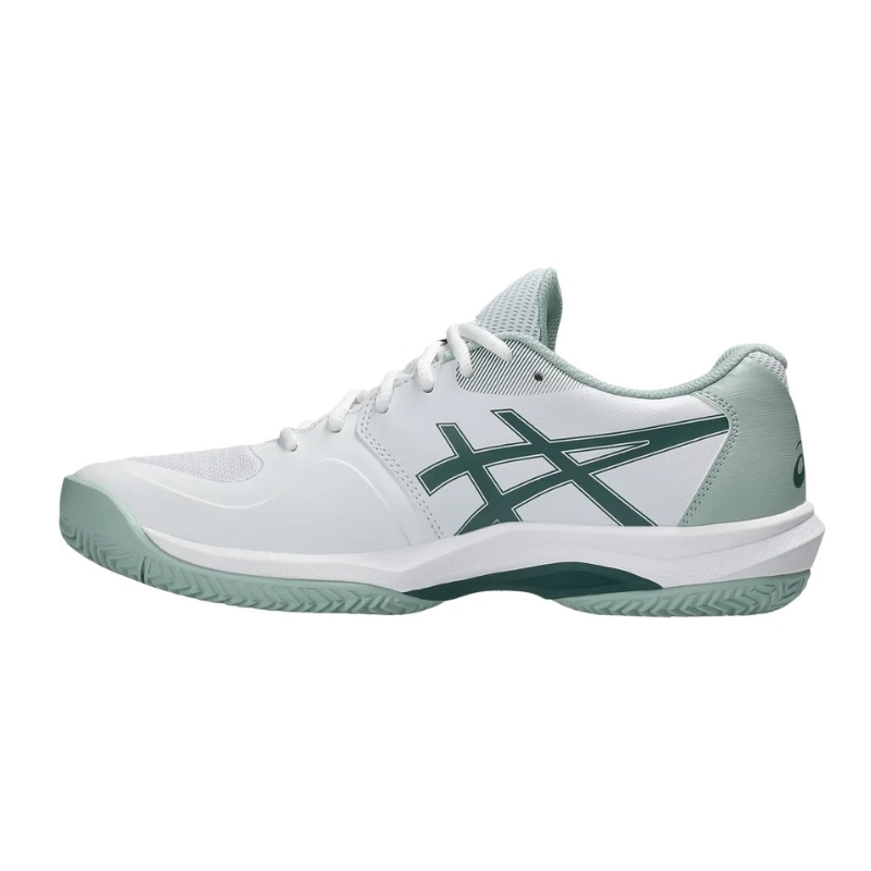 Giày Pickleball Asics Game FF Clay/OC - 1041A490-104 - White/Dark Neptune