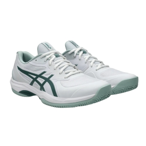 Giày Pickleball Asics Game FF Clay/OC - 1041A490-104 - White/Dark Neptune