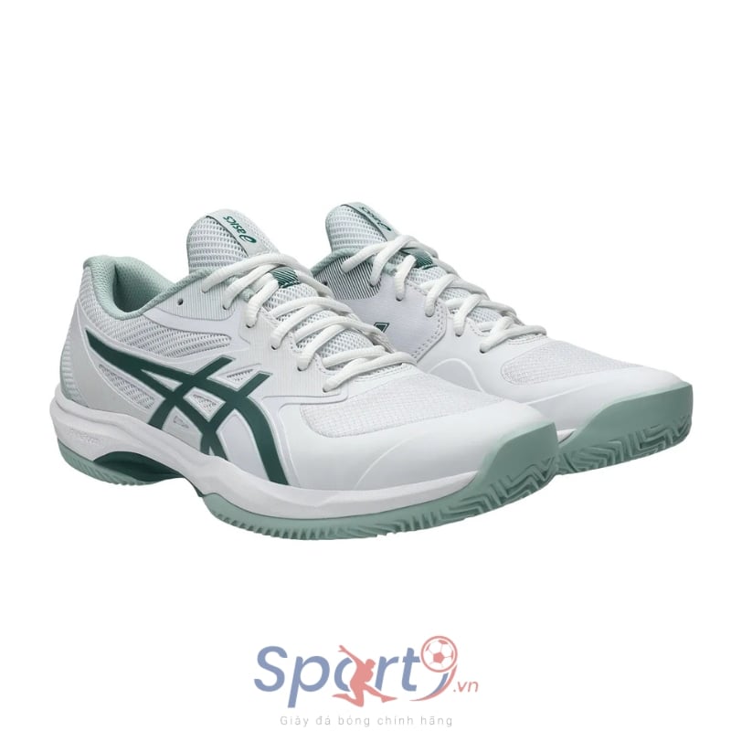 Giày Pickleball Asics Game FF Clay/OC - 1041A490-104 - White/Dark Neptune