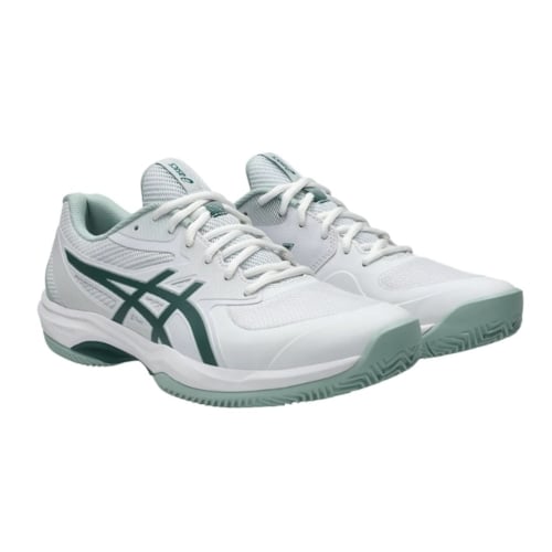 Giày Pickleball Asics Game FF Clay/OC - 1041A490-104 - White/Dark Neptune