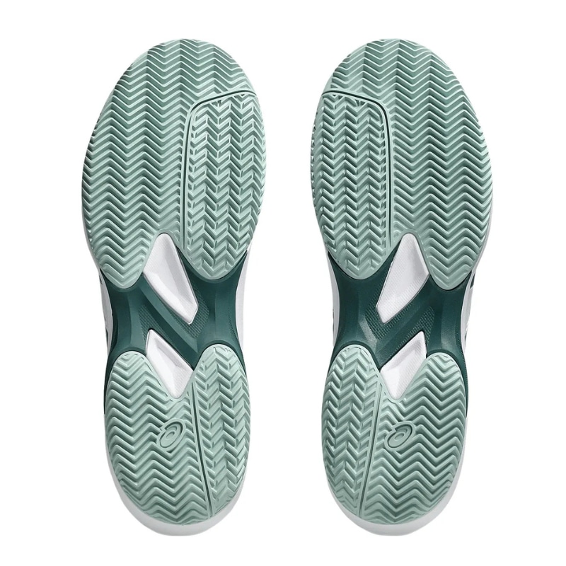 Giày Pickleball Asics Game FF Clay/OC - 1041A490-104 - White/Dark Neptune