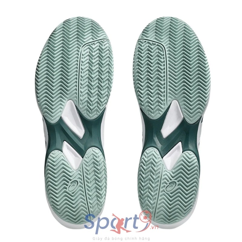 Giày Pickleball Asics Game FF Clay/OC - 1041A490-104 - White/Dark Neptune