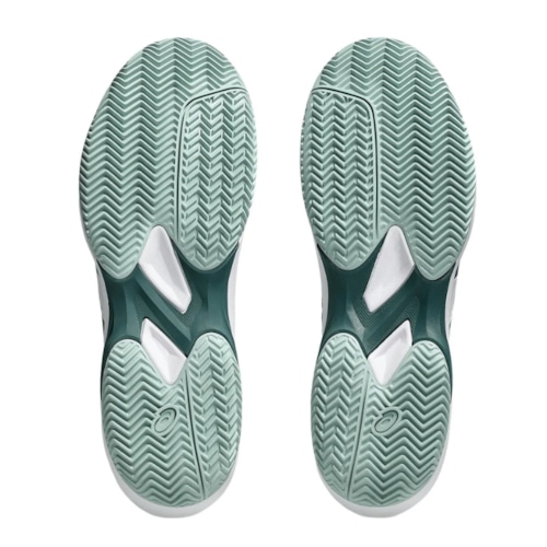 Giày Pickleball Asics Game FF Clay/OC - 1041A490-104 - White/Dark Neptune