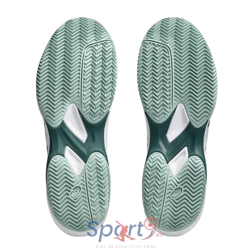 Giày Pickleball Asics Game FF Clay/OC - 1041A490-104 - White/Dark Neptune