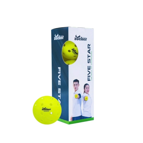 Hộp 3 bóng thi đấu pickleball Pickleball Zocker Five Star