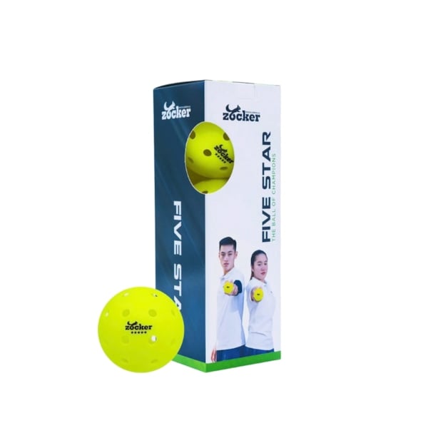 Hộp 3 bóng thi đấu pickleball Pickleball Zocker Five Star