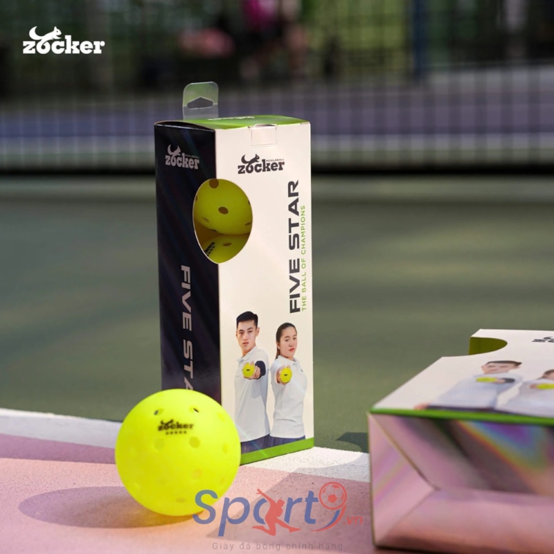 Hộp 3 bóng thi đấu pickleball Pickleball Zocker Five Star