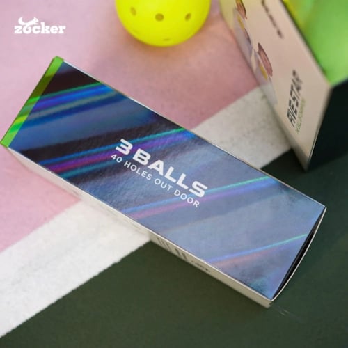 Hộp 3 bóng thi đấu pickleball Pickleball Zocker Five Star