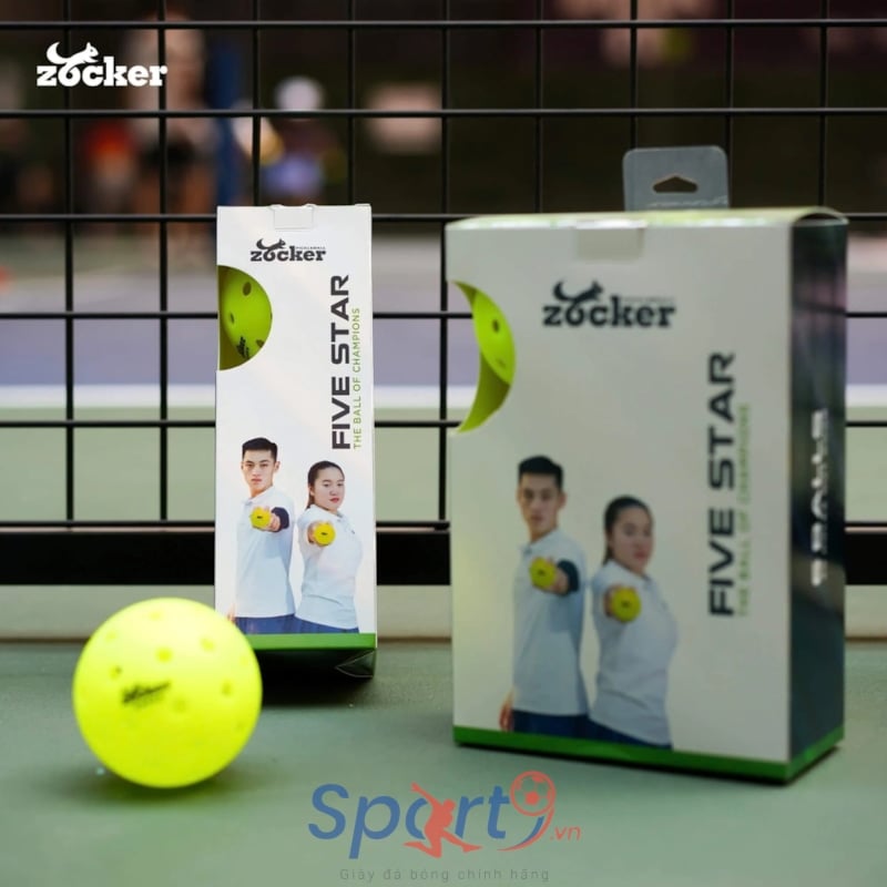 Hộp 3 bóng thi đấu pickleball Pickleball Zocker Five Star