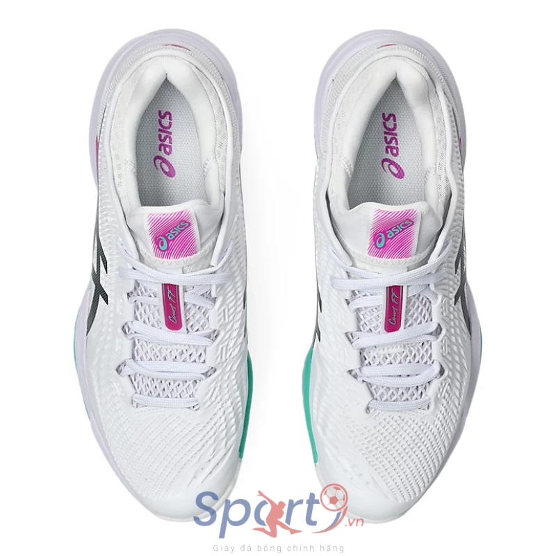 Giày Pickleball Asics Court FF 3 -1041A370-106 - Trắng/Hồng/Xanh