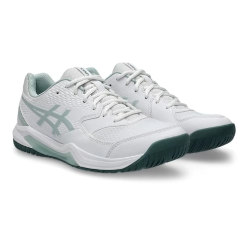 Giày Pickleball Asics Gel Dedicate 8 1041A408-107 - White/Cold Moss