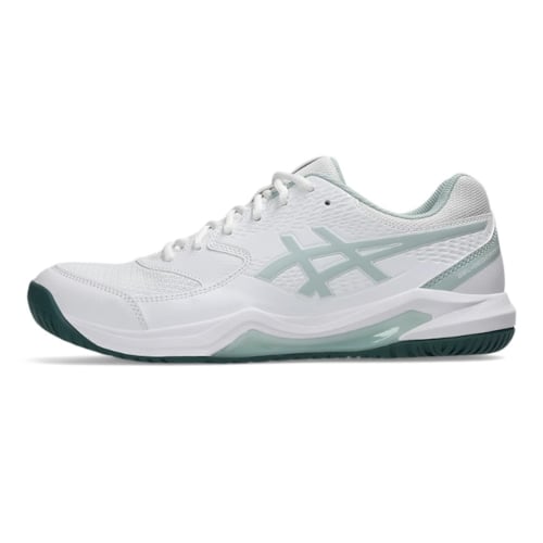 Giày Pickleball Asics Gel Dedicate 8 1041A408-107 - White/Cold Moss