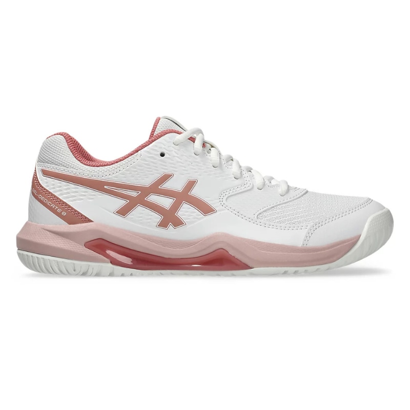 Giày Pickleball Asics Gel-Dedicate 8 Women’s – 1042A237-106 – White/Light Pink