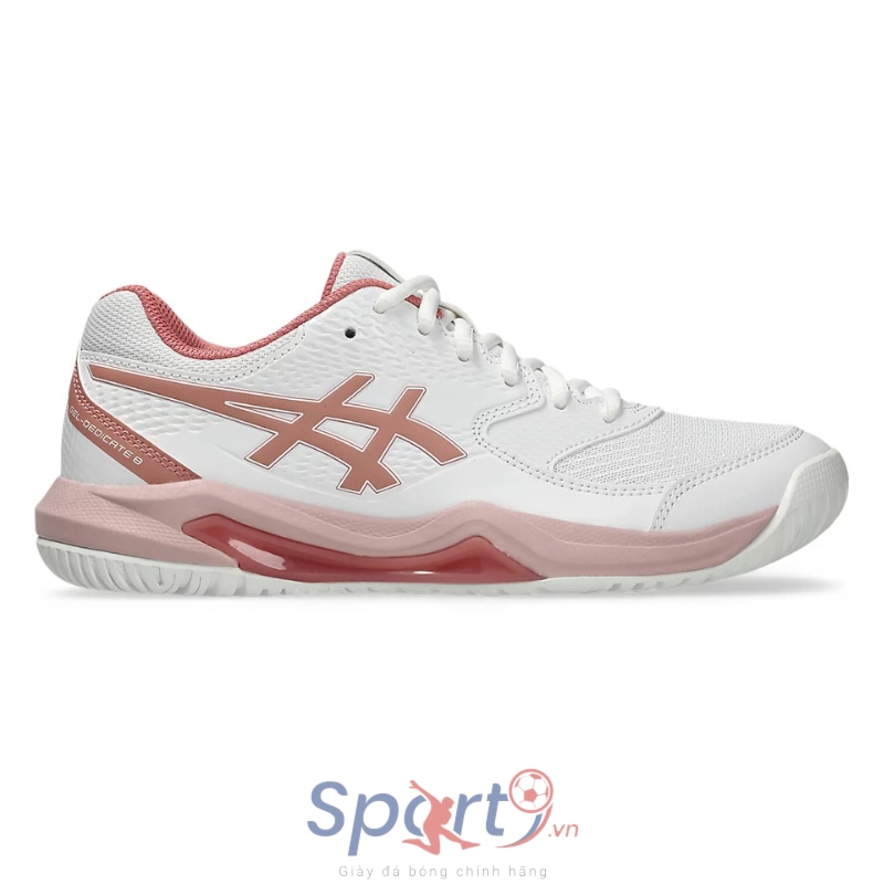 Giày Pickleball Asics Gel-Dedicate 8 Women’s – 1042A237-106 – White/Light Pink