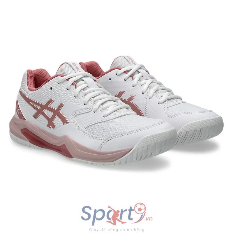 Giày Pickleball Asics Gel-Dedicate 8 Women’s – 1042A237-106 – White/Light Pink