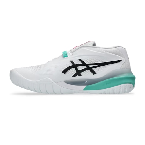 Giày pickleball Asics Gel Resolution X - 1041A487-103 - Trắng/Hồng/Xanh