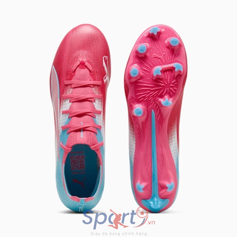 Giày Puma Ultra 6 Match RE-Charge TT - Hồng/Xanh  - 108765-01