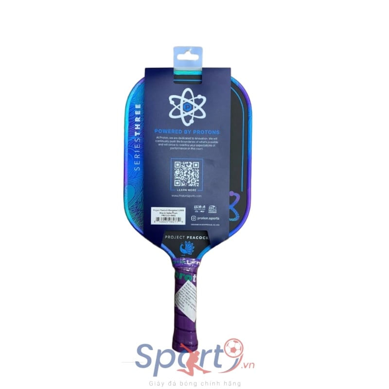 Vợt Pickleball Proton Series 3 Project Peacock Aura Elongated