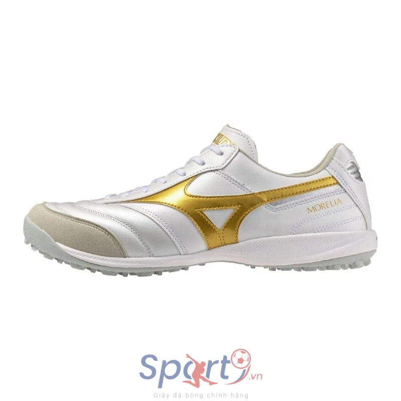 Mizuno Morelia Sala Elite TF - Trắng/Vàng Gold - Q1GB261250