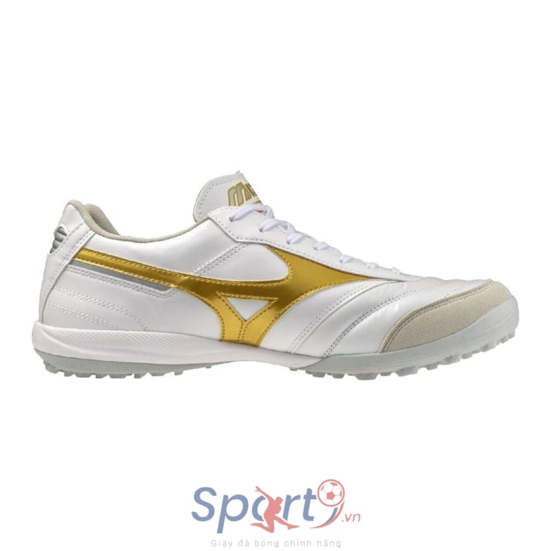 Mizuno Morelia Sala Elite TF - Trắng/Vàng Gold - Q1GB261250