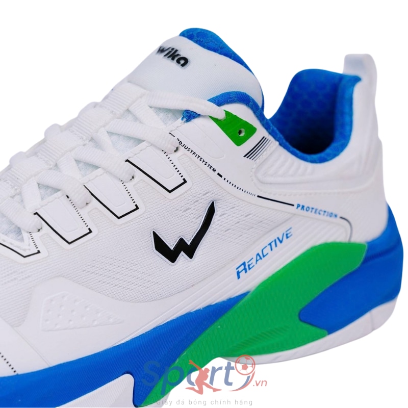 Giày Pickleball Wika Ruta Quang Dương - Trắng/Xanh