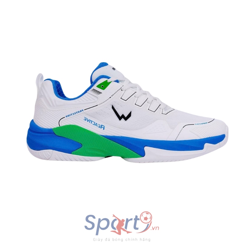 Giày Pickleball Wika Ruta Quang Dương - Trắng/Xanh