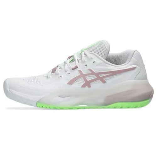 Giày pickleball Asics Gel Resolution X - 1042A279-104 - Trắng/Xanh Mạ