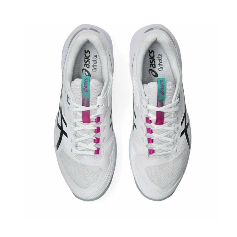 Giày Pickleball Asics Solution Speed FF 4 - 1041A532-101 - Trắng/Tím/Đen