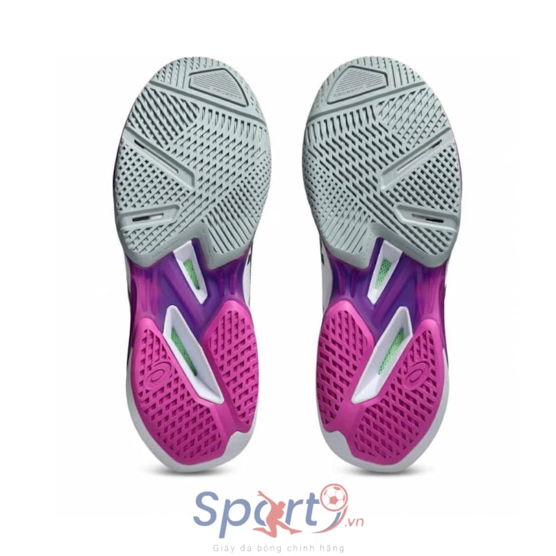 Giày Pickleball Asics Solution Speed FF 4 - 1041A532-101 - Trắng/Tím/Đen