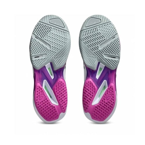 Giày Pickleball Asics Solution Speed FF 4 - 1041A532-101 - Trắng/Tím/Đen