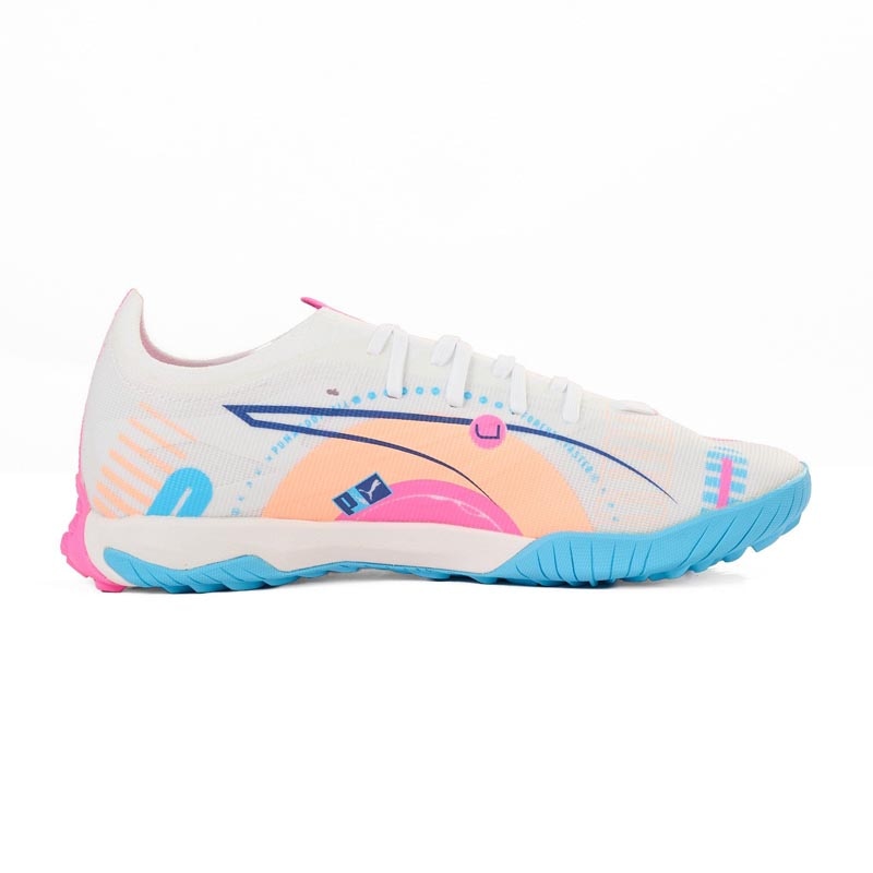 Puma Ultra 5 Match TT - Trắng/Xanh/Hồng - 108091 01