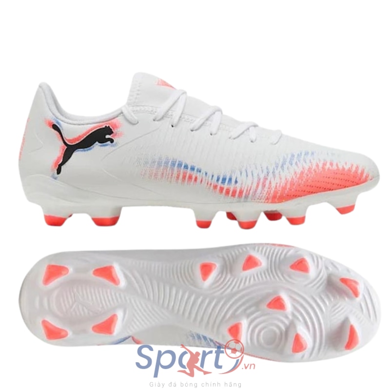 Giày Puma Future 8 Play FG/AG Untamed - Trắng/Cam - 108602 01