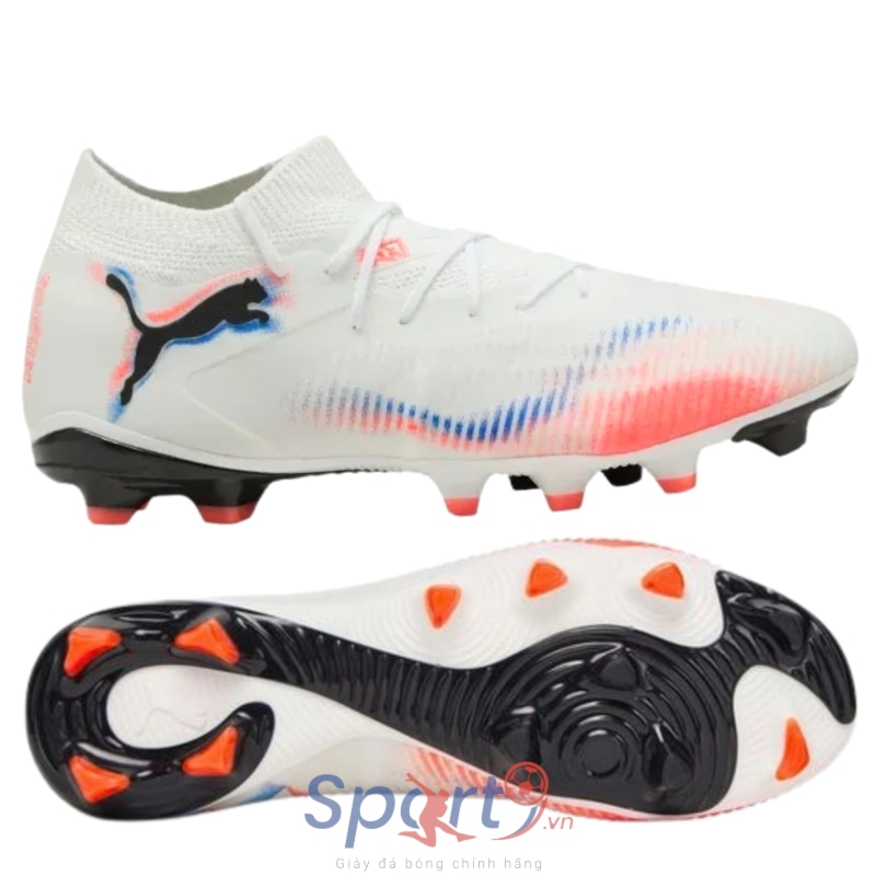 Puma Future 8 Match AG/FG Untamed - Màu Trắng/Cam - 108593 01