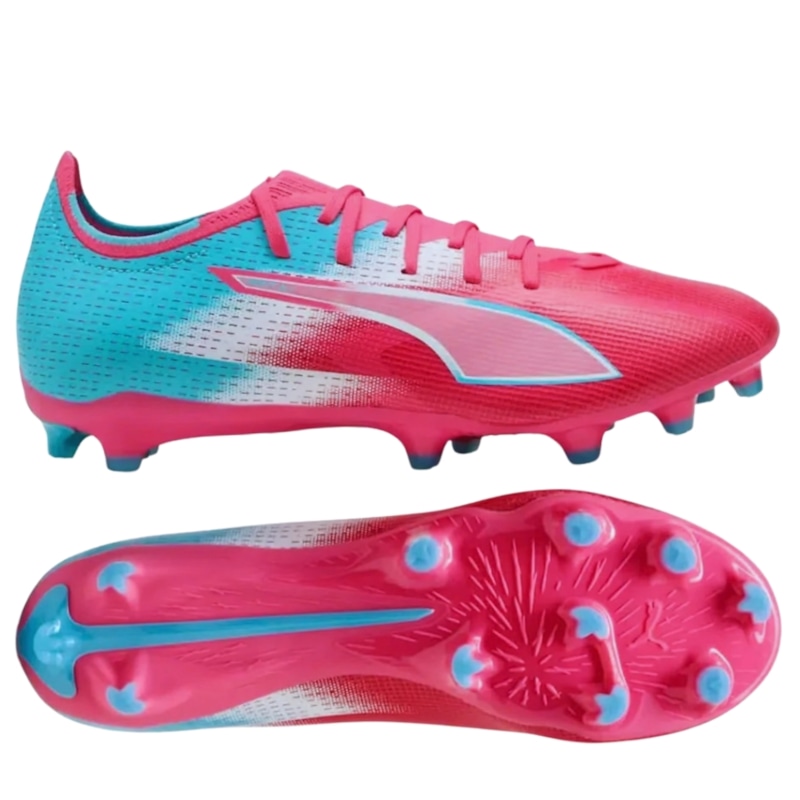 Puma Ultra 6 Match FG/AG - Hồng/Xanh - 108765 01