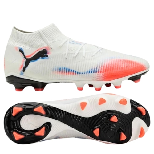 Puma Future 8 Pro FG/AG Untamed - Trắng/Cam - 108588 01
