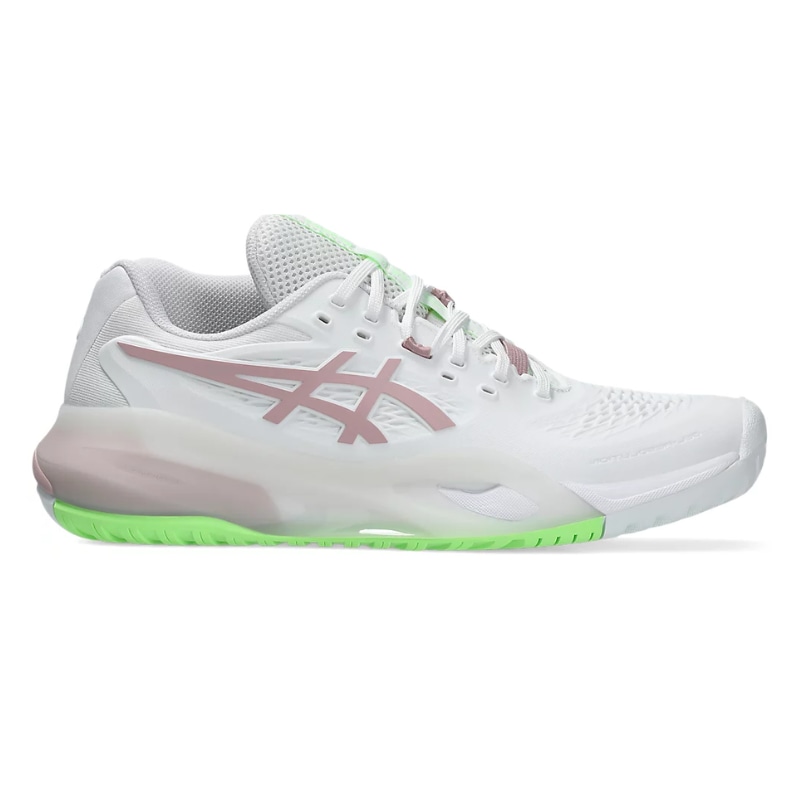 Giày pickleball Asics Gel Resolution X - 1042A279-104 - Trắng/Xanh Mạ