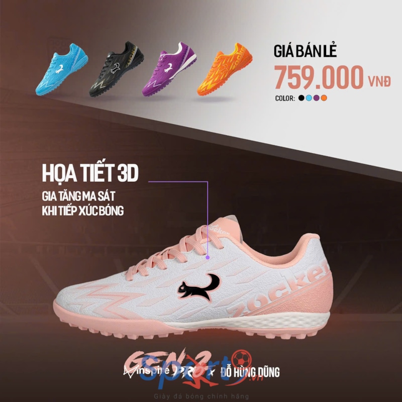 Zocker Inspire Pro Gen 2 - Trắng/Hồng