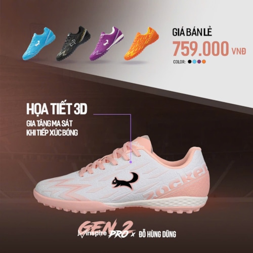 Zocker Inspire Pro Gen 2 - Trắng/Hồng