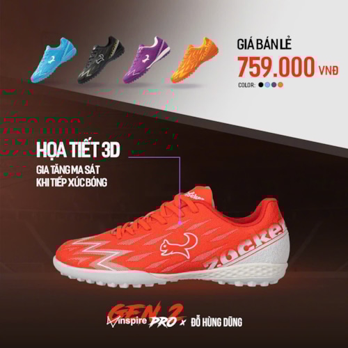 Zocker Inspire Pro Gen 2 - Đỏ/Trắng