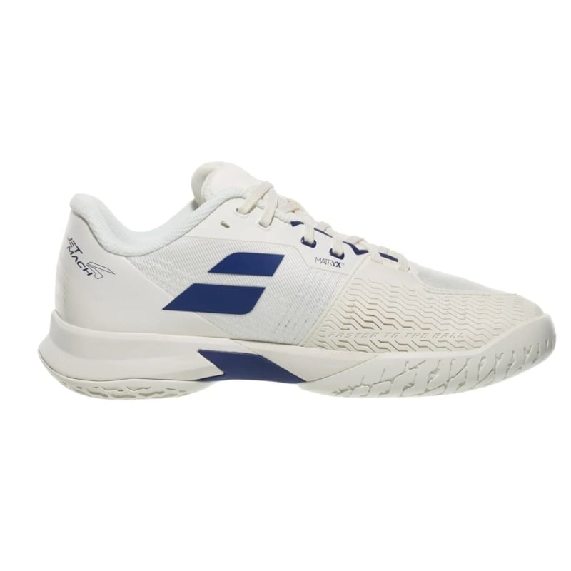 Giày Pickleball Babolat Jet Mach 4 All Court - Trắng/Xanh - BA30S26629B-1115