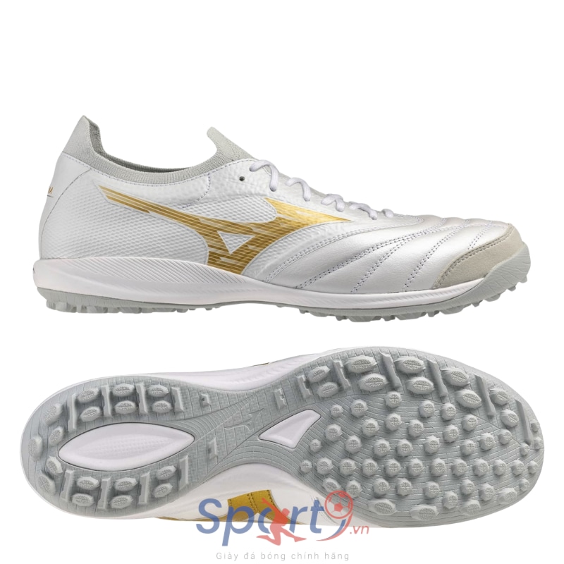Mizuno Morelia Neo Sala Beta TF - Trắng/Vàng Gold - Q1GB264050